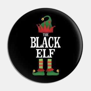 Black Elf Matching Family Group Christmas Party Pajamas Pin