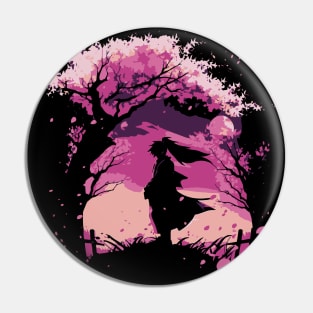 Sakura Sunset Pin