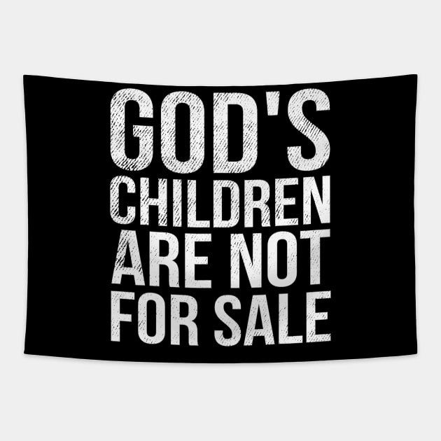 God's Children Are Not For Sale Tapestry by dalioperm