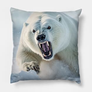 polar Bear Animal Nature Majestic Wild Pillow