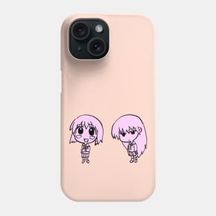 I draw chibi kaorin and sakaki / azumanga daioh Phone Case