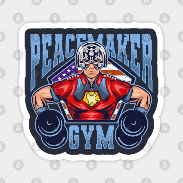 Peacemaker Gym Magnet by scribblejuice