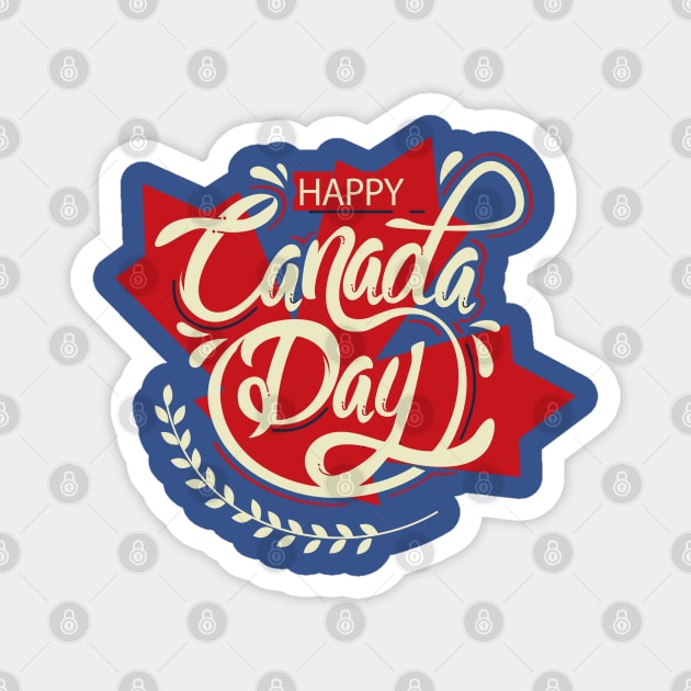 Happy Canada Day Magnet by RedoneDesignART