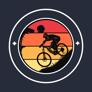 Mountain Bike Racing Sunset Downhill T-Shirt