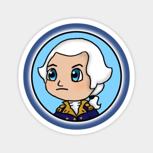 Chibi George Washington - Patriot Portrait Magnet