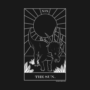 Sun Dinosaur Styracosaurus Tarot T-Shirt