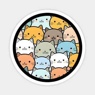 Super Cute Team Cat Friend Magnet