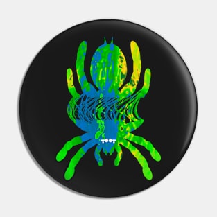 Tarantula Silhouette V79 (Tie Dye) Pin