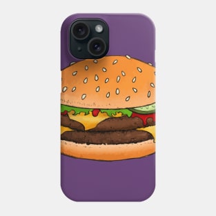 Meaty Classic Cheeseburger T Phone Case