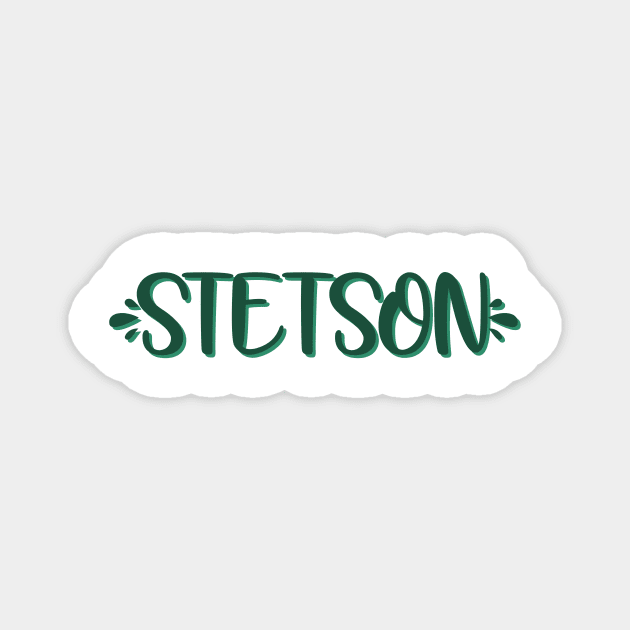 stetson splash lettering Magnet by Rpadnis