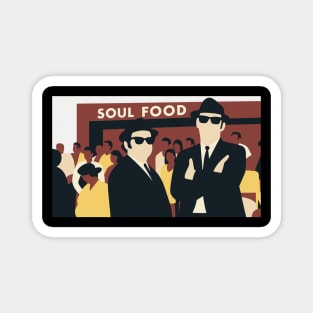 Soul Food & Shades – Retro Music Culture Art Magnet