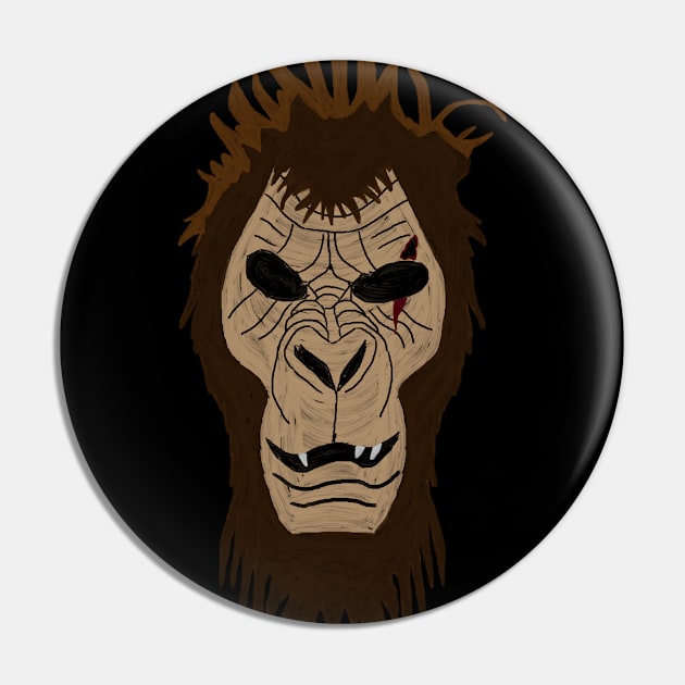 (painted) Monkey man mask (be a beast!) Pin by Moonsong