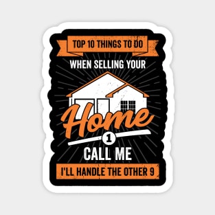 Real Estate Agent Selling Houses Realtor Gift Magnet