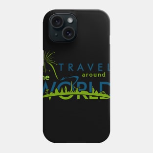 travel around the world Phone Case