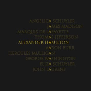 Hamilton characters T-Shirt