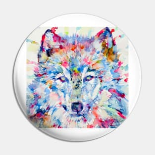 WOLF - watercolor portrait .1 Pin