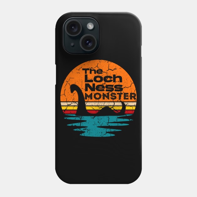 Loch Ness Monster Of The Swamp! Distressed Retro Look Phone Case by Funkrafstik