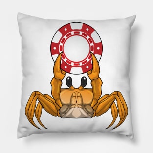 Crab Poker Poker chips Pillow