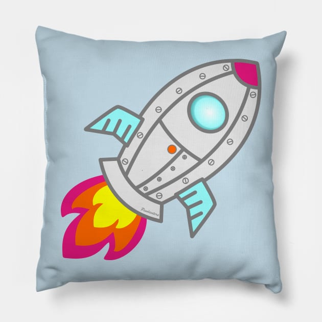 Rocket Pillow by Pendientera