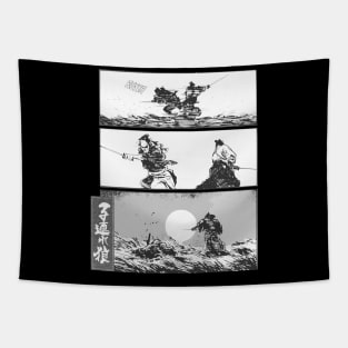 lone wolf and cub Tapestry