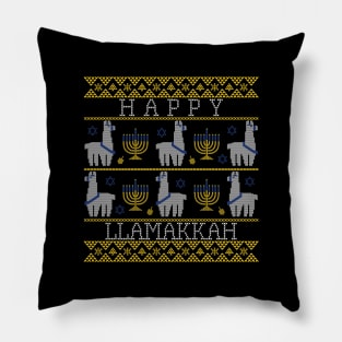 Happy Llamakkah Hannukah Pillow