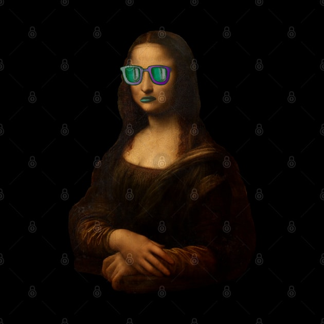 Mona lisa sunglasses lipstick funny by SpaceWiz95