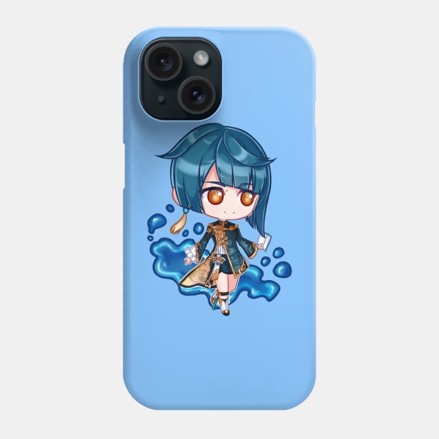 Xingqiu chibi Phone Case by HellaKumii