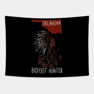 Oklahoma Bigfoot Hunter - Bigfoot Hunter Tapestry