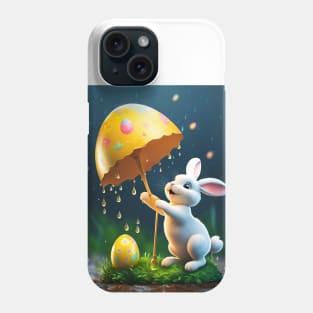 Happy Easter, Easter eggs are collected even in the rain Phone Case