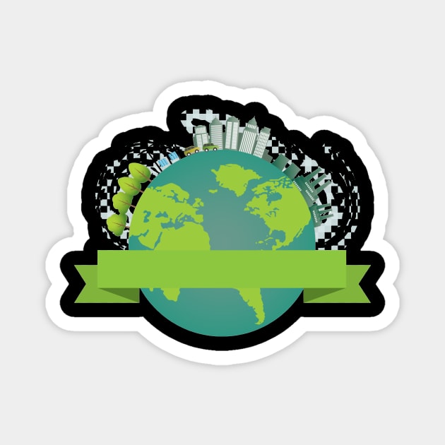 Happy Earth Day 6 Magnet by Narkitaski