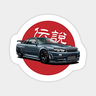 Skyline GT-R R34 Magnet