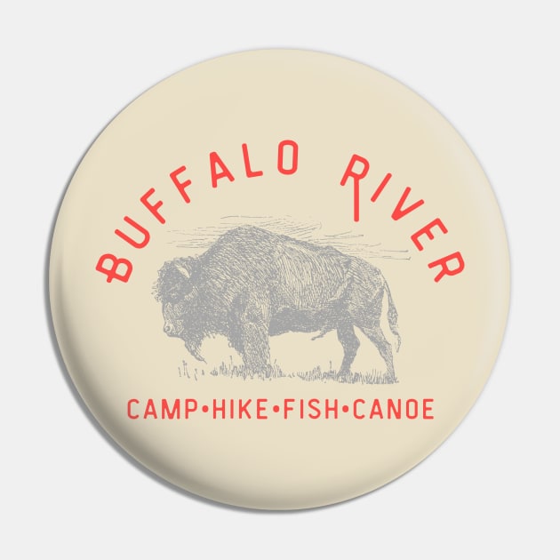 Buffalo River Pin by Crossbar Apparel