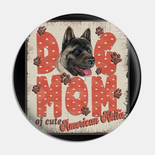 Dog Mom Of Cute American Akita Pin by Sniffist Gang