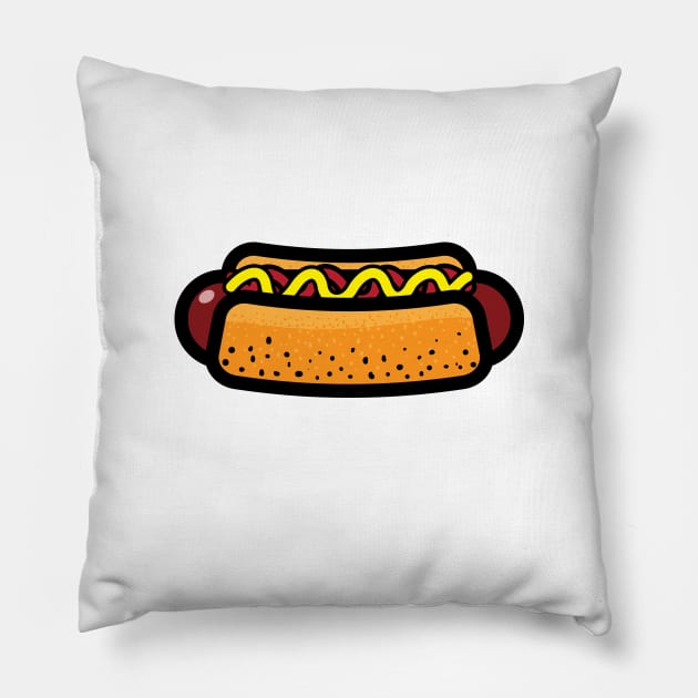 Hot dog Pillow by StefanAlfonso