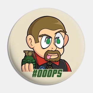 MDF Freeze Emoji "Ooops Grenade" Pin