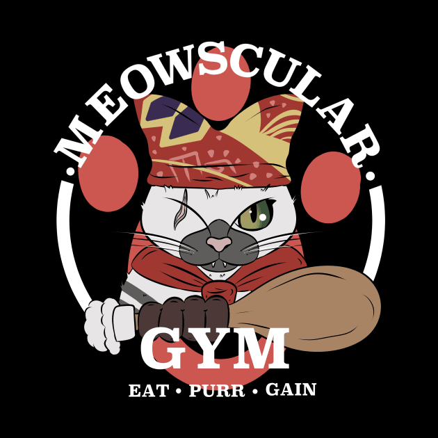 Meowscular Gym by SpaceJunkComics