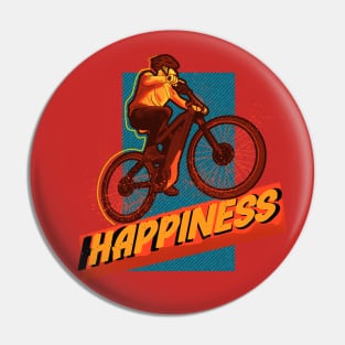 Happy. Happiness Pin