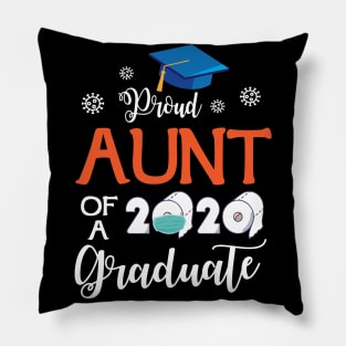 Proud Aunt Of A 2020 Graduate Senior With Face Mask Toilet Paper Fighting Coronavirus 2020 Pillow