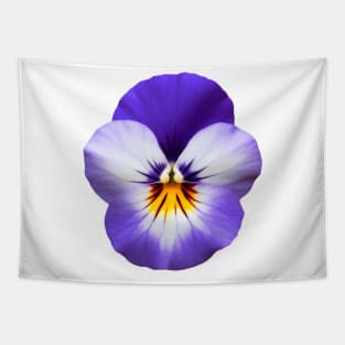 Violet Pansy Flower Art Print Tapestry