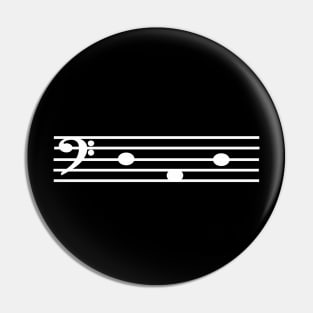 Dad Sheet Music Bass Clef Pin