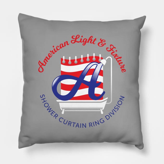 American Light and Fixture — Shower Curtain Ring Division Pillow by Eat, Geek + Be Merry