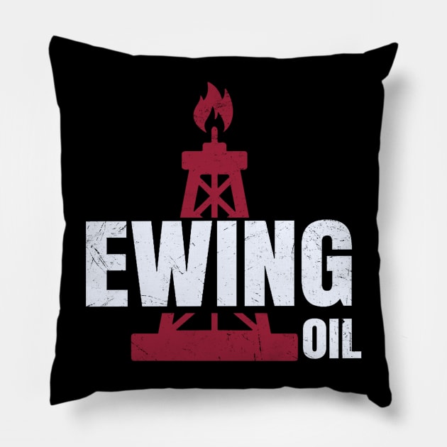 Ewing-Oil Pillow by Quincey Abstract Designs