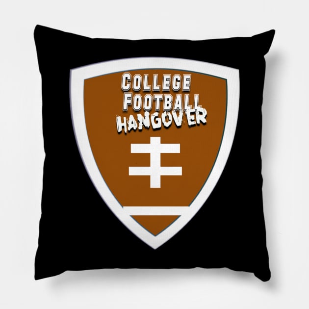 College Football Hangover Logo Pillow by Jake Williams