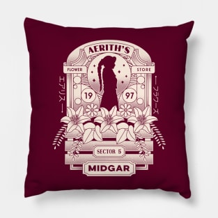 Aerith And Flowers Pillow