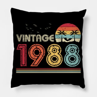 Vintage 1988 Limited Edition 33rd Birthday Gift 33 Years Old Pillow