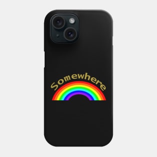 Rainbow Gold Somewhere Funny Joke Phone Case