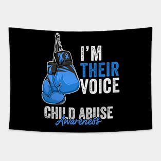 Child Abuse Prevention Awareness Month Blue Ribbon gift idea Tapestry