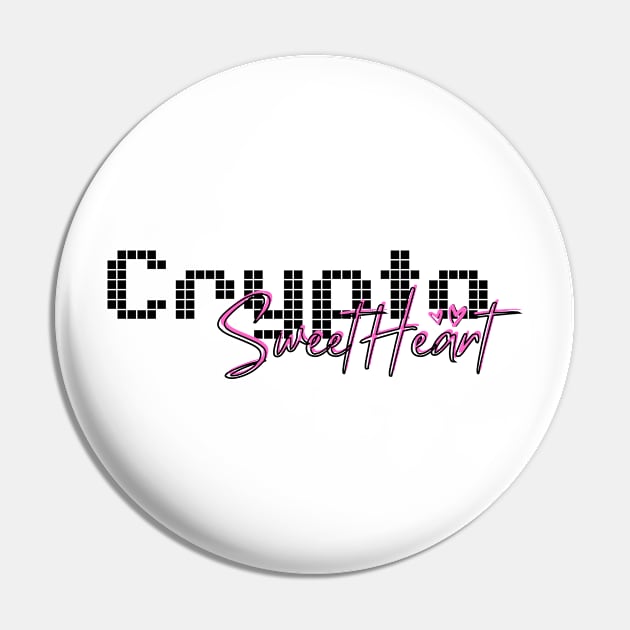 Crypto SweetHeart LGHT Pin by Doxxed Clothing