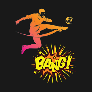 Colorful Football Player BANG T-Shirt