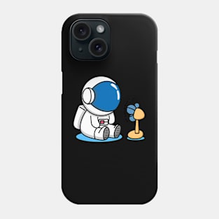 astronaut and fan Phone Case